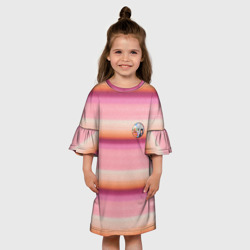 Детское платье 3D Энид Синклер с Уэнсдей Аддамс - текстура свитера - фото 2