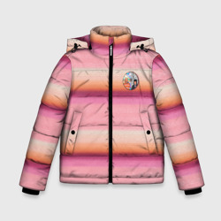 Зимняя куртка для мальчиков 3D Энид Синклер с Уэнсдей Аддамс - текстура свитера