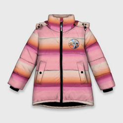 Зимняя куртка для девочек 3D Энид Синклер с Уэнсдей Аддамс - текстура свитера