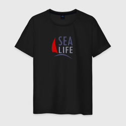 Sea life – Мужская футболка хлопок с принтом купить со скидкой в -20%