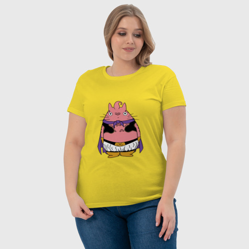 Женская футболка хлопок с принтом Totoro Majin Buu, фото #4