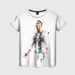 Женская футболка 3D CR 7 Juventus