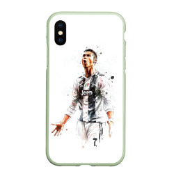 Чехол для iPhone XS Max матовый CR 7 Juventus