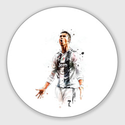 Круглый коврик для мышки CR 7 Juventus