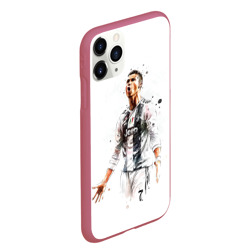 Чехол для iPhone 11 Pro Max матовый CR 7 Juventus - фото 2