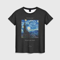 Женская футболка 3D The starry night - Van Gogh