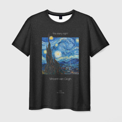 Мужская футболка 3D The starry night - Van Gogh