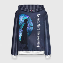 Женская толстовка 3D Уэнсдей Аддамс - темная сторона окна