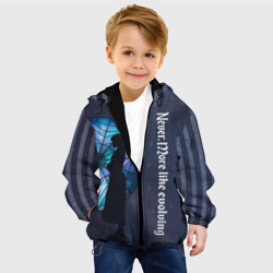 Детская куртка 3D Уэнсдей Аддамс - темная сторона окна - фото 2