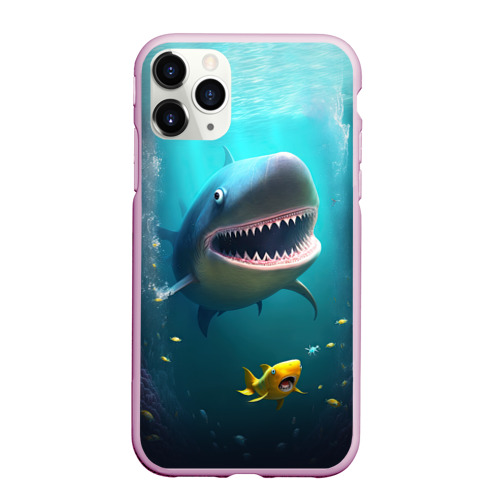 Чехол для iPhone 11 Pro матовый с принтом Я акула туруру, вид спереди #2