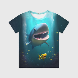 Детская футболка 3D Я акула туруру