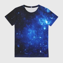Женская футболка 3D Сияние космоса