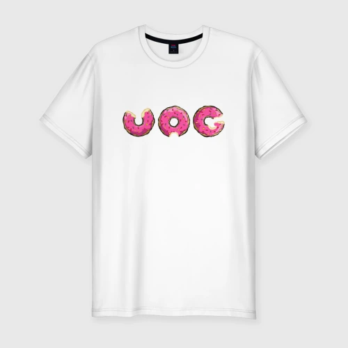 Мужская футболка хлопок Slim Vag donut