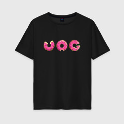 Женская футболка хлопок Oversize Vag donut