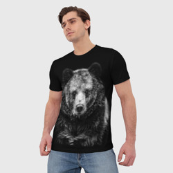 Мужская футболка 3D Медведь тотем славян - фото 2