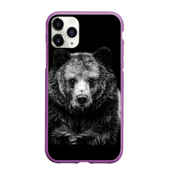 Чехол для iPhone 11 Pro матовый Медведь тотем славян