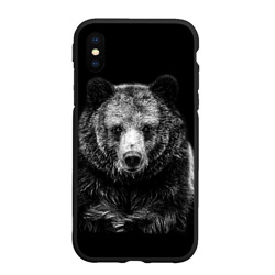 Чехол для iPhone XS Max матовый Медведь тотем славян