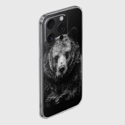 Чехол для iPhone 15 Pro силиконовый с защитой камеры Медведь тотем славян - фото 2