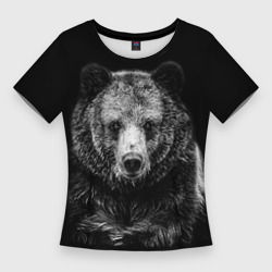 Женская футболка 3D Slim Медведь тотем славян