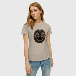 Женская футболка хлопок Знак зодиака Близнецы в бронзе - фото 2