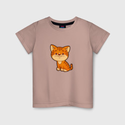 Детская футболка хлопок Рыжий котенок