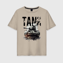 Женская футболка хлопок Oversize Tankist 