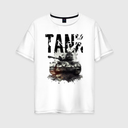 Женская футболка хлопок Oversize Tankist 