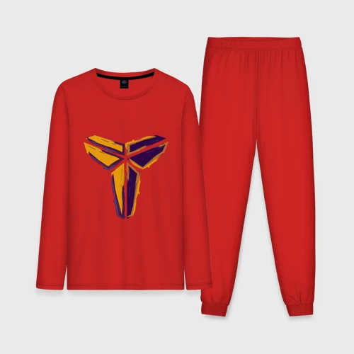 Мужская пижама с лонгсливом хлопок Kobe logo