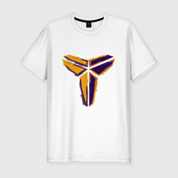 Мужская футболка хлопок Slim Kobe logo