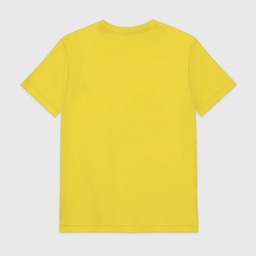 Мужская футболка хлопок с принтом Simpsons bowling, вид сзади #1