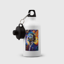 Бутылка спортивная Портрет Сальвадора Дали - сюрреализм - нейросеть - фото 2