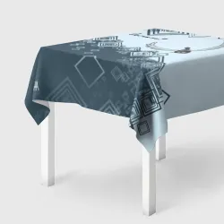 Скатерть 3D Кот летунт с крыльями - погнали