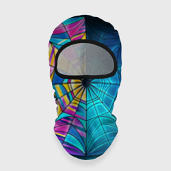 Балаклава 3D Уэнсдей - окно ночной витраж - текстура зерна