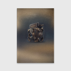 Обложка для паспорта матовая кожа Странный фотоаппарат