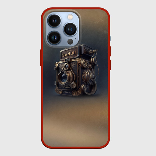Чехол для iPhone 13 Pro Странный фотоаппарат, цвет красный
