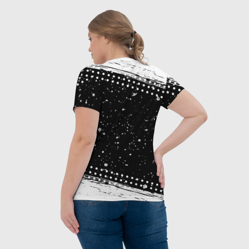 Женская футболка 3D с принтом Меньше людей больше лам, вид сзади #2