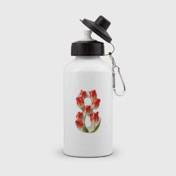 8 марта с красными тюльпанами – Бутылка спортивная с принтом купить со скидкой в -15%