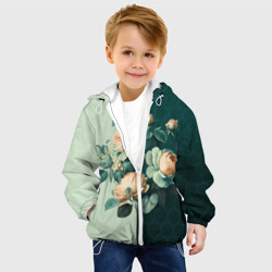 Детская куртка 3D Розы на зеленом фоне - фото 2