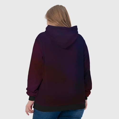 Женская толстовка 3D Розы с огоньками - фото 7