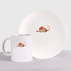 Набор: тарелка + кружка Большая крыса
