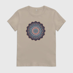 Женская футболка хлопок Индийская Mandala