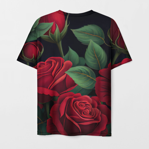Мужская футболка 3D Много красных роз, цвет 3D печать - фото 2