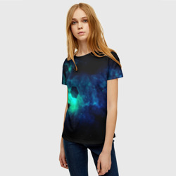 Женская футболка 3D Блики космоса - фото 2