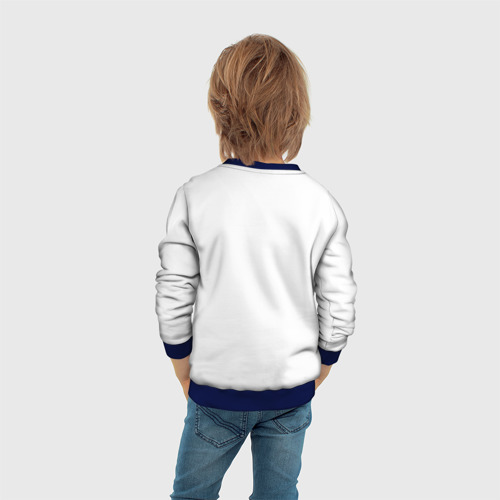 Детский свитшот 3D с принтом Я пряничный человечек, вид сзади #2
