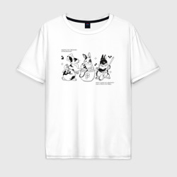 Мужская футболка хлопок Oversize Rabbits designers