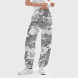 Женские джоггеры оверсайз 3D Снежный камуфляж - фото 2