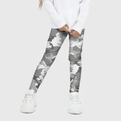 Детские леггинсы 3D Снежный камуфляж - фото 2