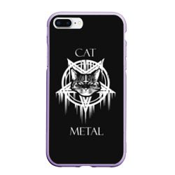 Чехол для iPhone 7Plus/8 Plus матовый Cat metal