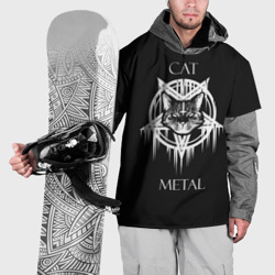 Накидка на куртку 3D Cat metal
