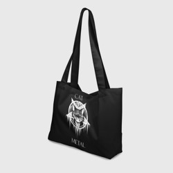 Пляжная сумка 3D Cat metal - фото 2